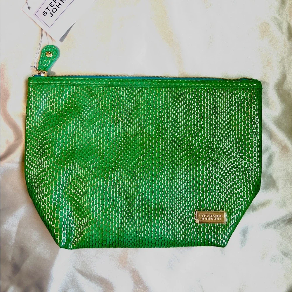 Stephanie Johnson Vibrant Green Cosmetic Bag